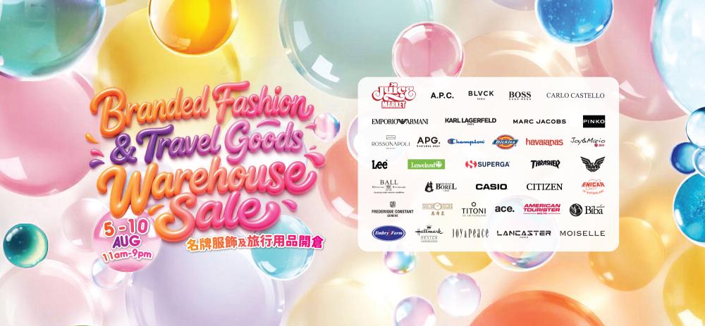 Branded Fashion & Travel Goods Warehouse Sale