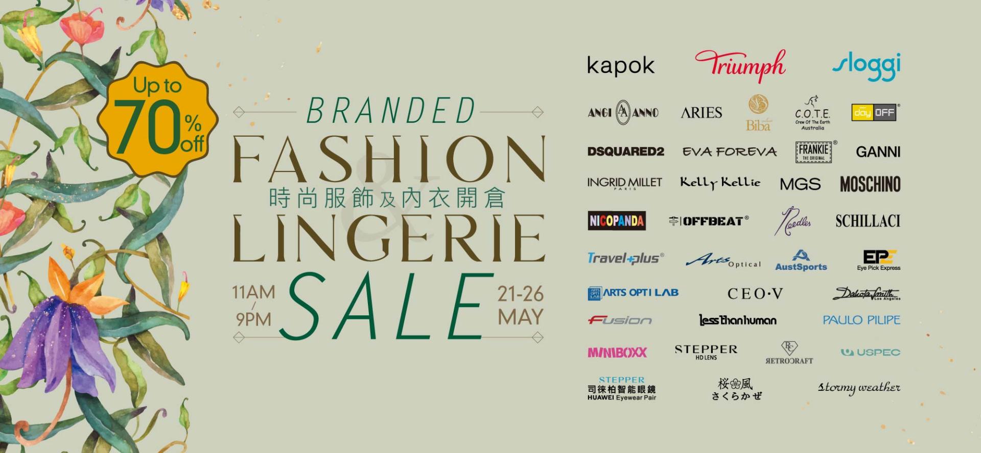 Branded Fashion & Lingerie Sale