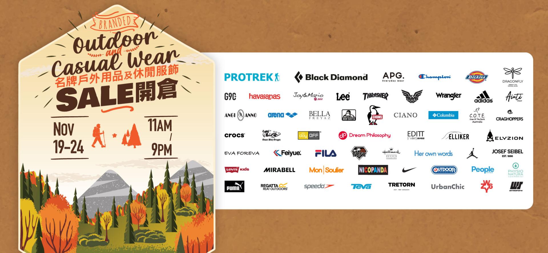 Branded Outdoor and Casual Wear Sale