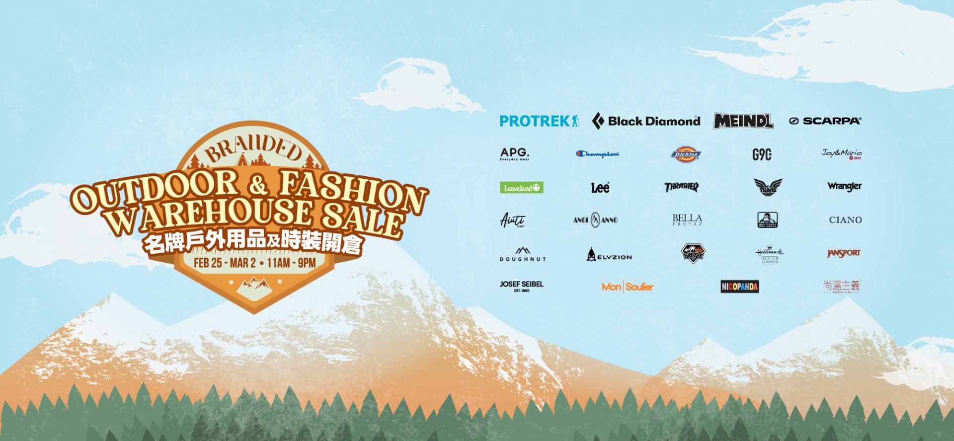 Branded Outdoor & Fashion Warehouse Sale