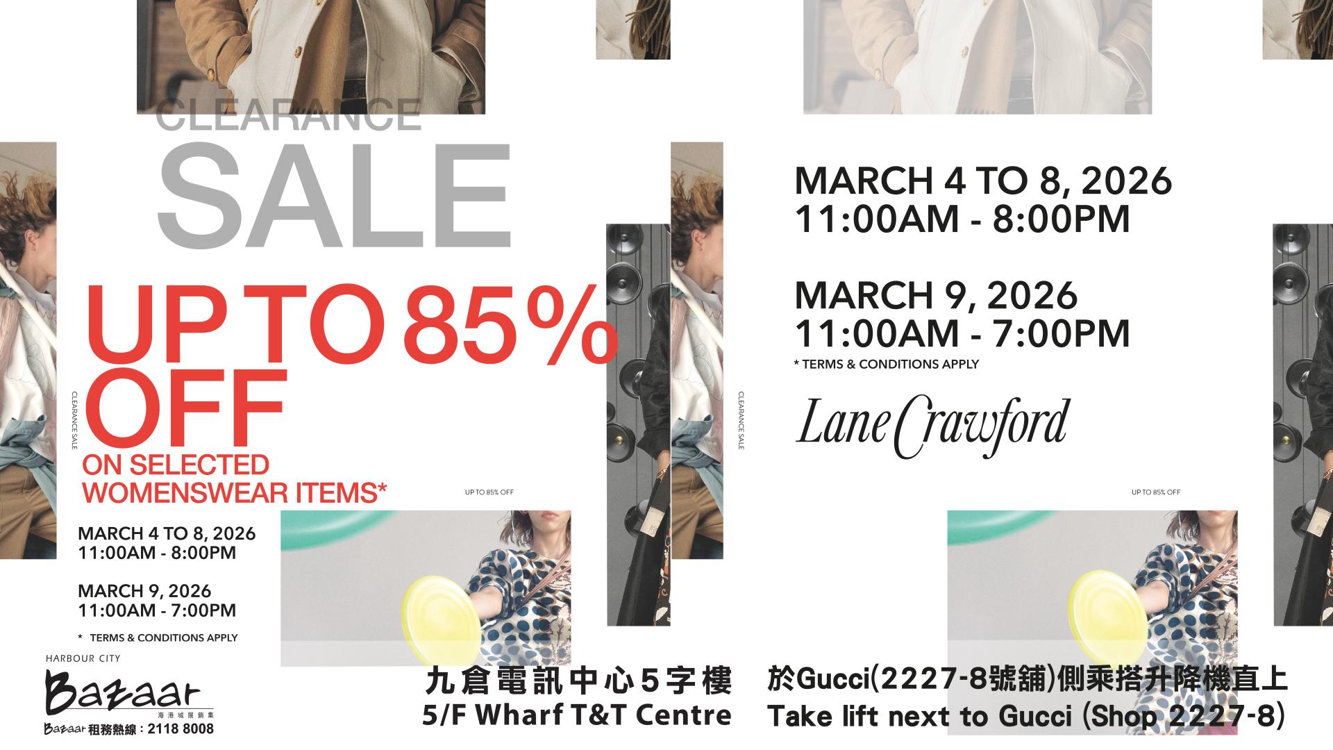 JOYCE X Lane Crawford Clearance Sale